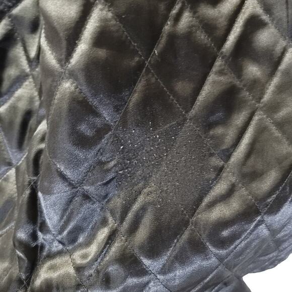 Anne Klein Leather Coat Jacket Size Medium Genuine Lamb Skin Button Down​​ - Picture 7 of 7